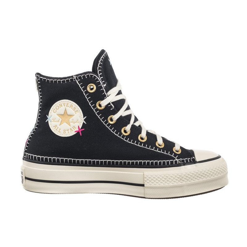 Converse CTAS Lift HI Black/Egret/Gold A08731C (CO693-a) apavi