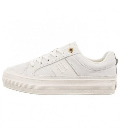 Tommy Hilfiger Essential Vulc Sneaker Monogram Ecru FW0FW07945 YBL (TH1116-a) bateliai