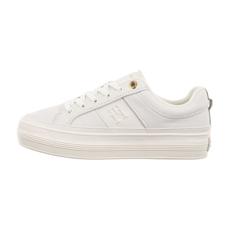 Tommy Hilfiger Essential Vulc Sneaker Monogram Ecru FW0FW07945 YBL (TH1116-a) bateliai