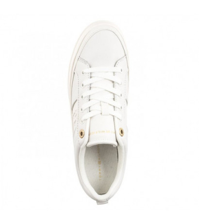 Tommy Hilfiger Essential Vulc Sneaker Monogram Ecru FW0FW07945 YBL (TH1116-a) bateliai