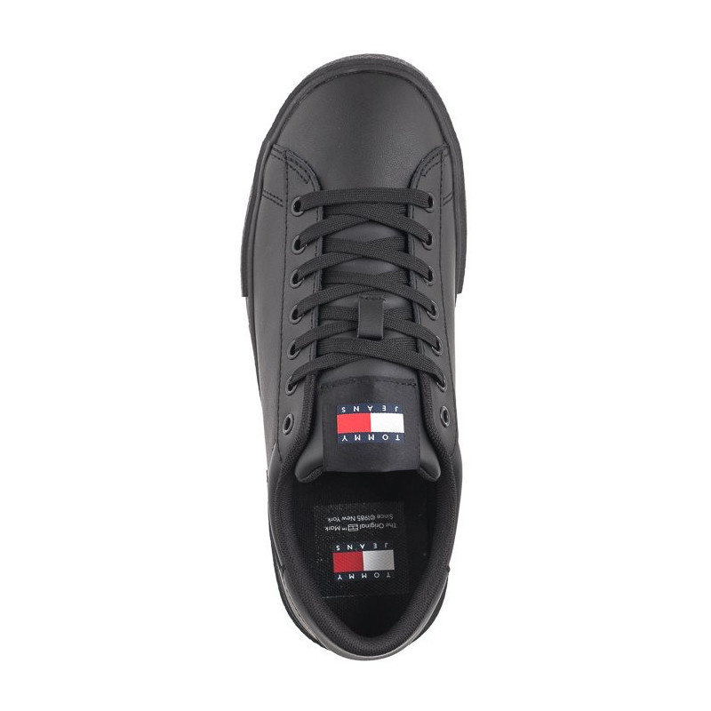 Tommy Hilfiger TJW Foxing Flatform Sneaker Triple Black EN0EN02567 BDS (TH1117-a) sports Shoes