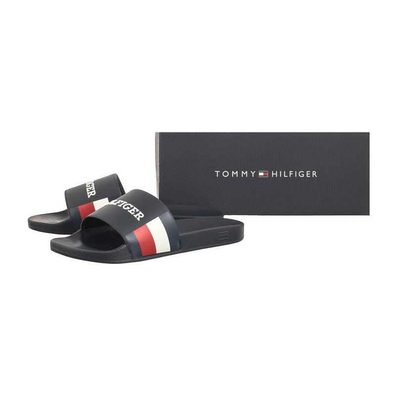 Tommy Hilfiger Rwb Pool Slide Desert Sky FM0FM05093 DW5 (TH1114-a) čības