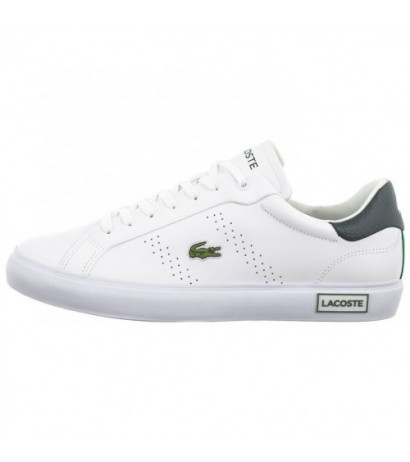 Lacoste Powercourt 2.0 124 3 SMA Wht/Dk Grn 747SMA0110.1R5 (LC439-a) spordijalatsid