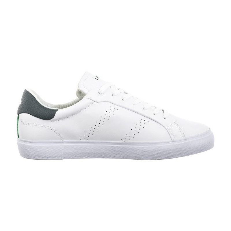 Lacoste Powercourt 2.0 124 3 SMA Wht/Dk Grn 747SMA0110.1R5 (LC439-a) spordijalatsid