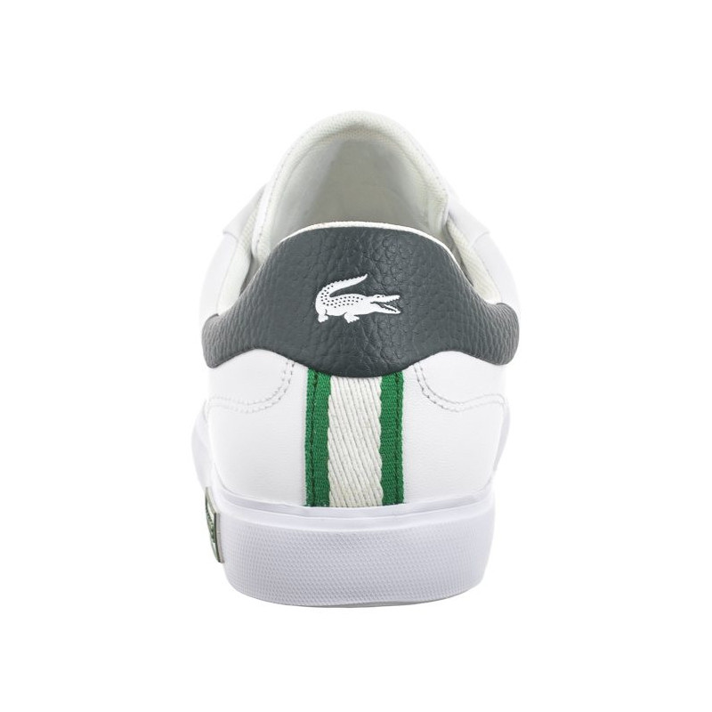 Lacoste Powercourt 2.0 124 3 SMA Wht/Dk Grn 747SMA0110.1R5 (LC439-a) spordijalatsid