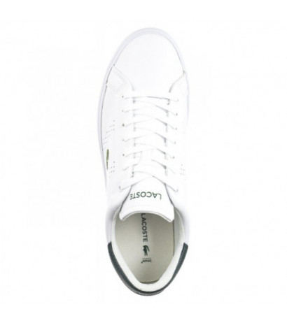 Lacoste Powercourt 2.0 124 3 SMA Wht/Dk Grn 747SMA0110.1R5 (LC439-a) spordijalatsid