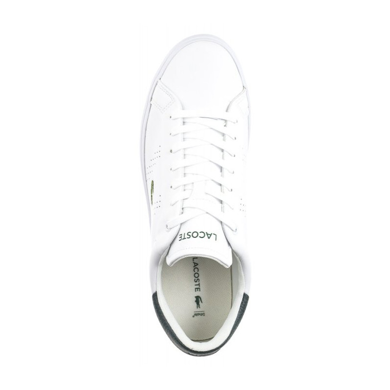 Lacoste Powercourt 2.0 124 3 SMA Wht/Dk Grn 747SMA0110.1R5 (LC439-a) spordijalatsid