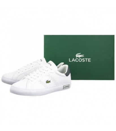 Lacoste Powercourt 2.0 124 3 SMA Wht/Dk Grn 747SMA0110.1R5 (LC439-a) spordijalatsid