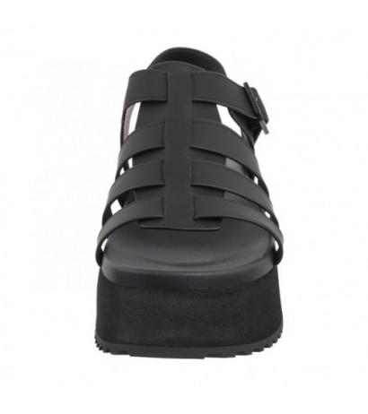 Calvin Klein Platform Buckle Rubber Mg Mtl Triple Black YW0YW01513 0GT (CK509-b) bateliai