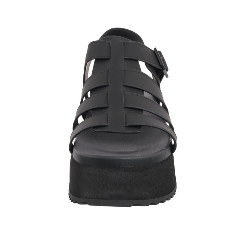 Calvin Klein Platform Buckle Rubber Mg Mtl Triple Black YW0YW01513 0GT (CK509-b) bateliai