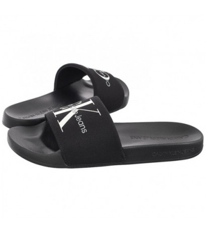 Calvin Klein Slide Monogram Co Black/Bright White YM0YM00061 BDS (CK287-b) čības