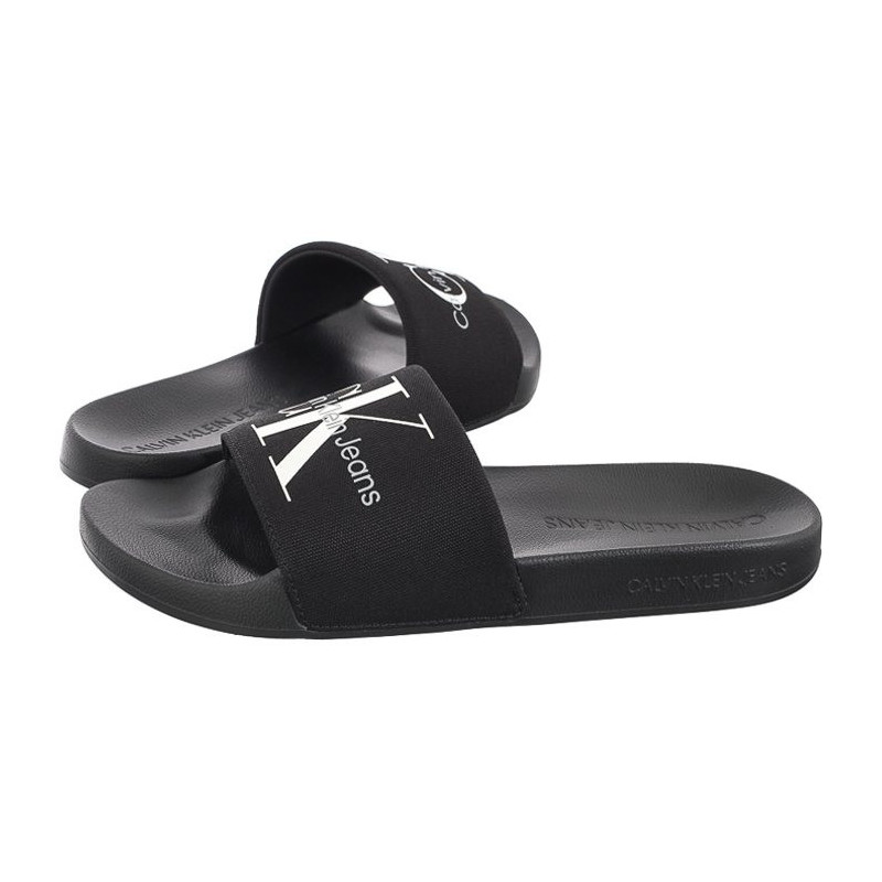 Calvin Klein Slide Monogram Co Black/Bright White YM0YM00061 BDS (CK287-b) čības