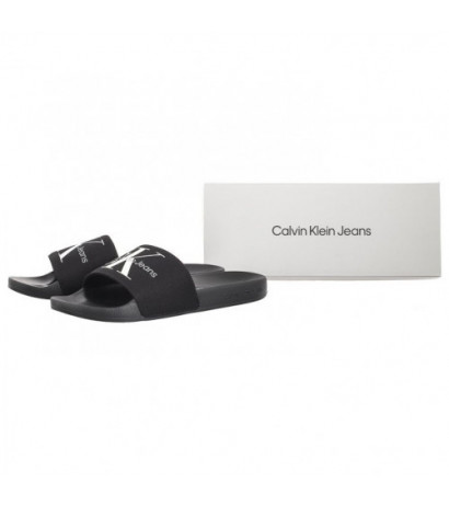 Calvin Klein Slide Monogram Co Black/Bright White YM0YM00061 BDS (CK287-b) čības