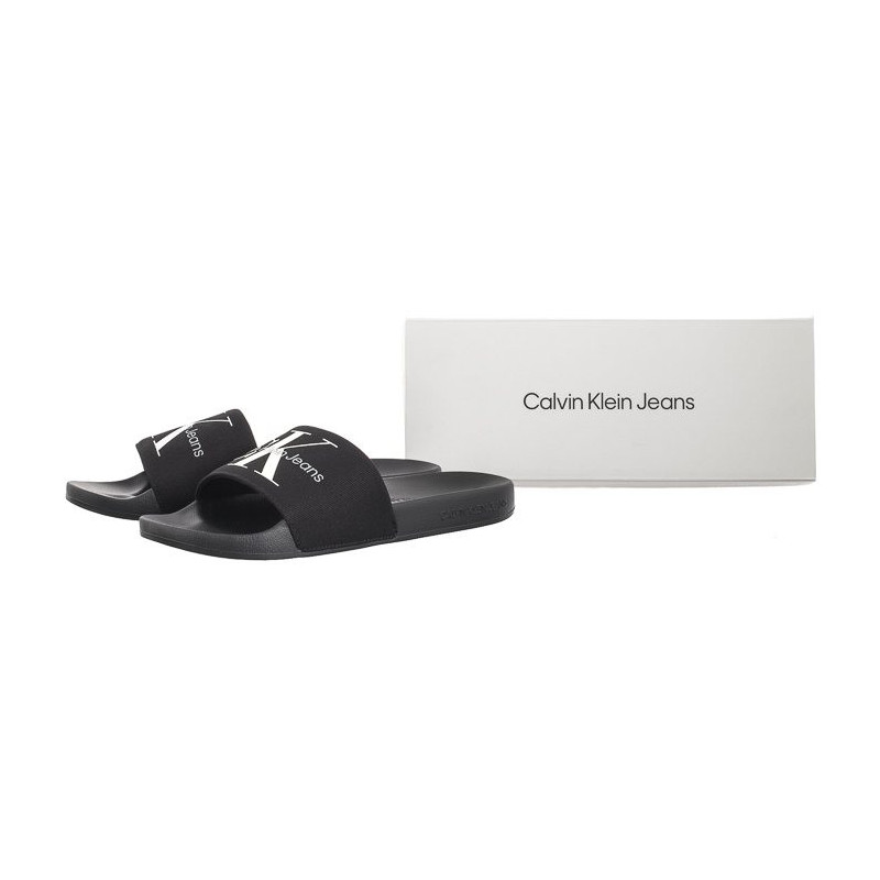 Calvin Klein Slide Monogram Co Black/Bright White YM0YM00061 BDS (CK287-b) čības