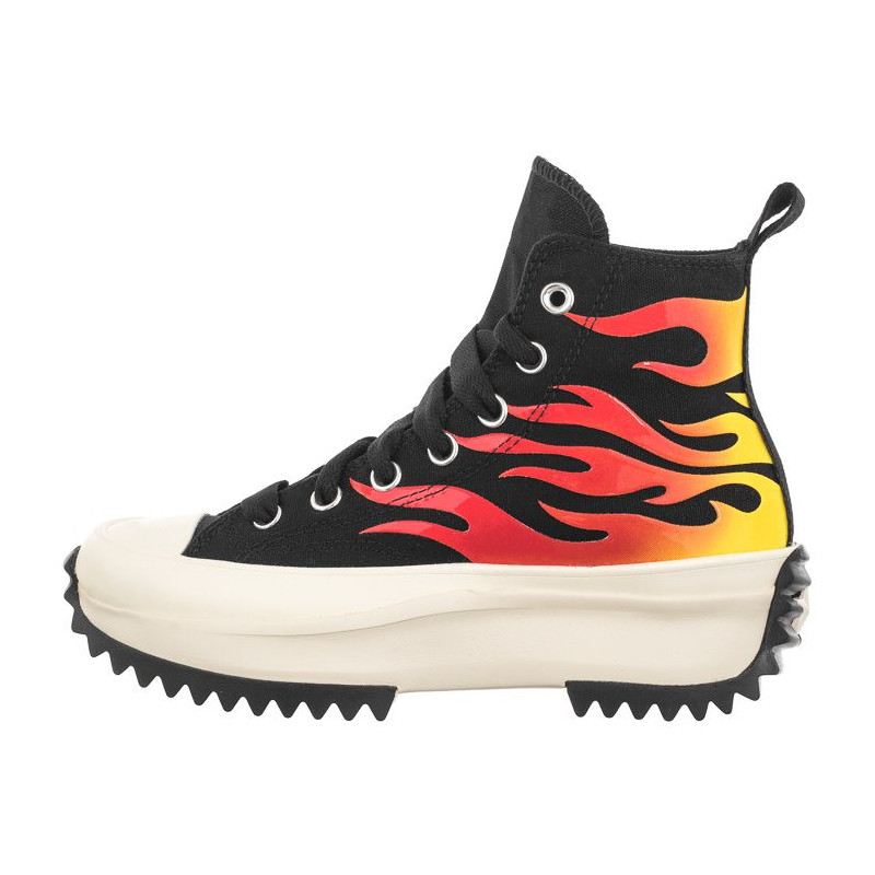 Converse Run Star Hike Hi Black/White/Enamel Red A08766C (CO697-a) apavi