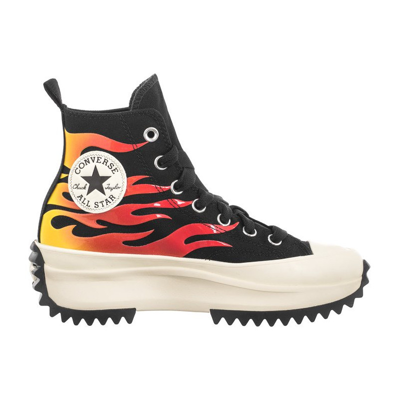 Converse Run Star Hike Hi Black/White/Enamel Red A08766C (CO697-a) apavi