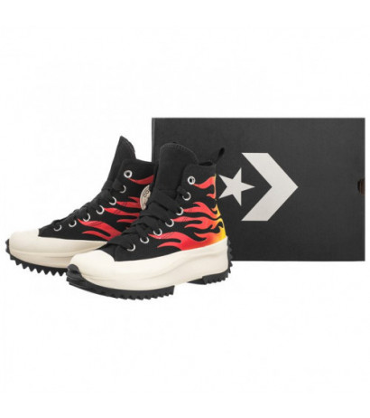 Converse Run Star Hike Hi Black/White/Enamel Red A08766C (CO697-a) apavi