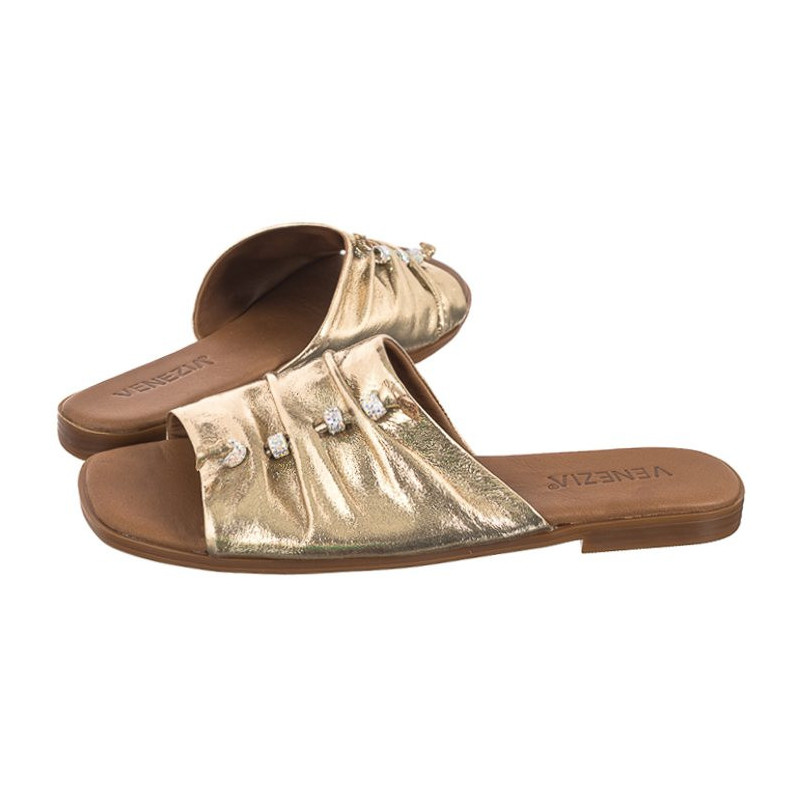 Venezia Złote 0013170 Gold (VE780-a) Women's Shoes/Flip Flops