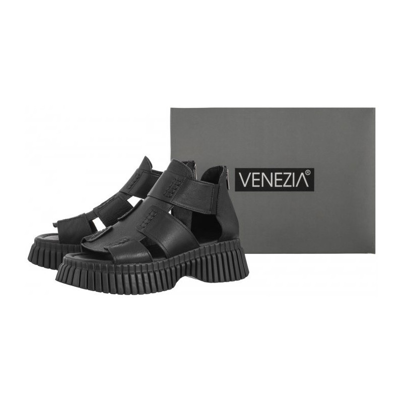 Venezia Czarne 170GM02 01 Black (VE782-a) bateliai