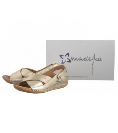 Maciejka Złote 00994-64/00-5 (MA1236-a) sandals