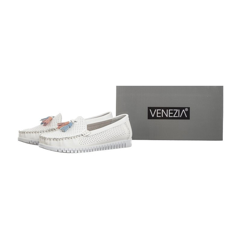 Venezia Białe Ażurowe FTG210621B White (VE777-b) batai