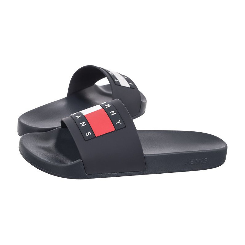 Tommy Hilfiger Jeans Pool Slide Ess Dark Night Navy EN0EN01191 C1G (TH1115-a) čības