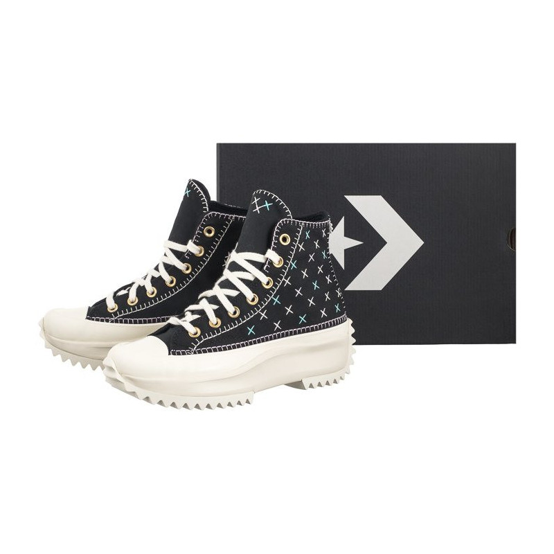 Converse Run Star Hike Hi Black/Egret/Gold A08733C (CO694-a) apavi