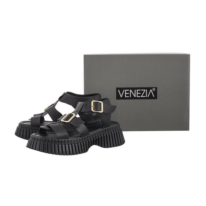 Venezia Czarne 170GM03 03 Black (VE784-a) bateliai