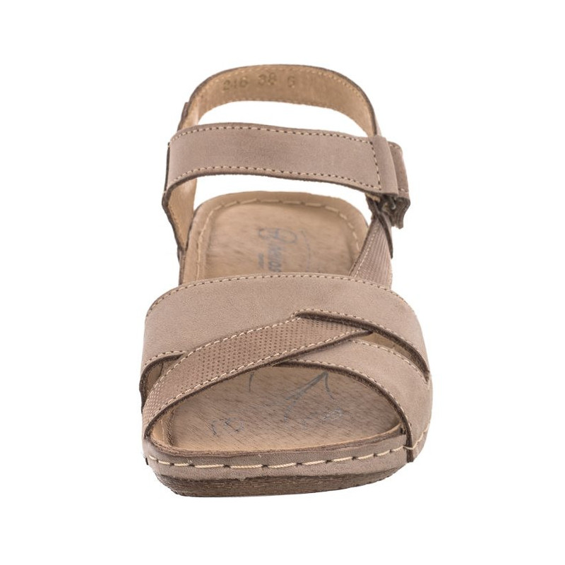 Helios Beż 2 246 02.021 (HE22-a) sandals