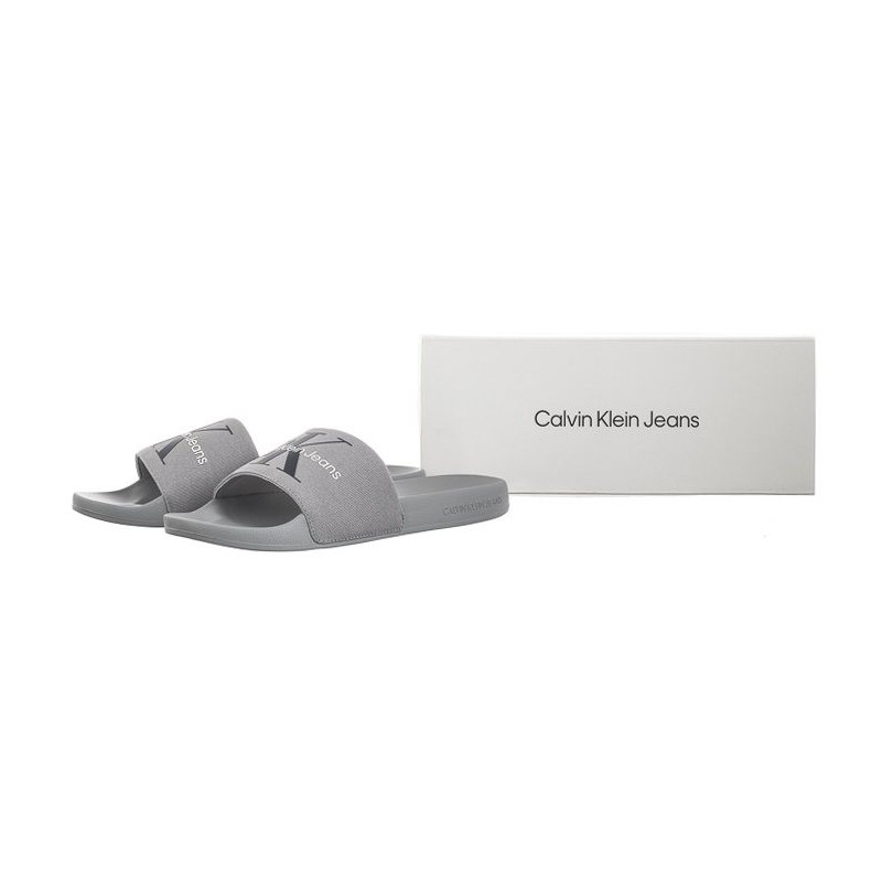 Calvin Klein Slide Monogram Co Formal Grey/Mushroom YM0YM00061 0IP (CK287-c) šlepetės