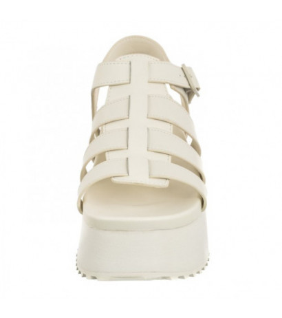 Calvin Klein Platform Buckle Rubber Mg Mtl Triple Creamy White YW0YW01513 YBI (CK509-a) bateliai