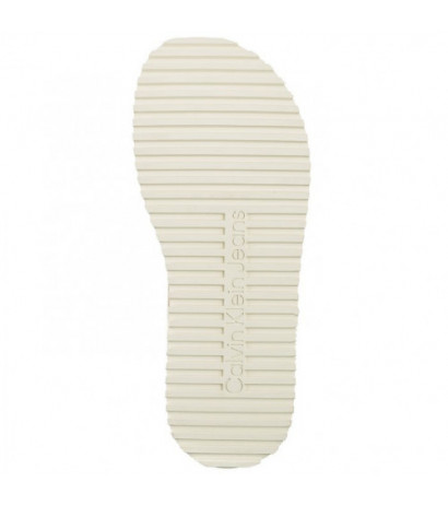 Calvin Klein Platform Buckle Rubber Mg Mtl Triple Creamy White YW0YW01513 YBI (CK509-a) kingad