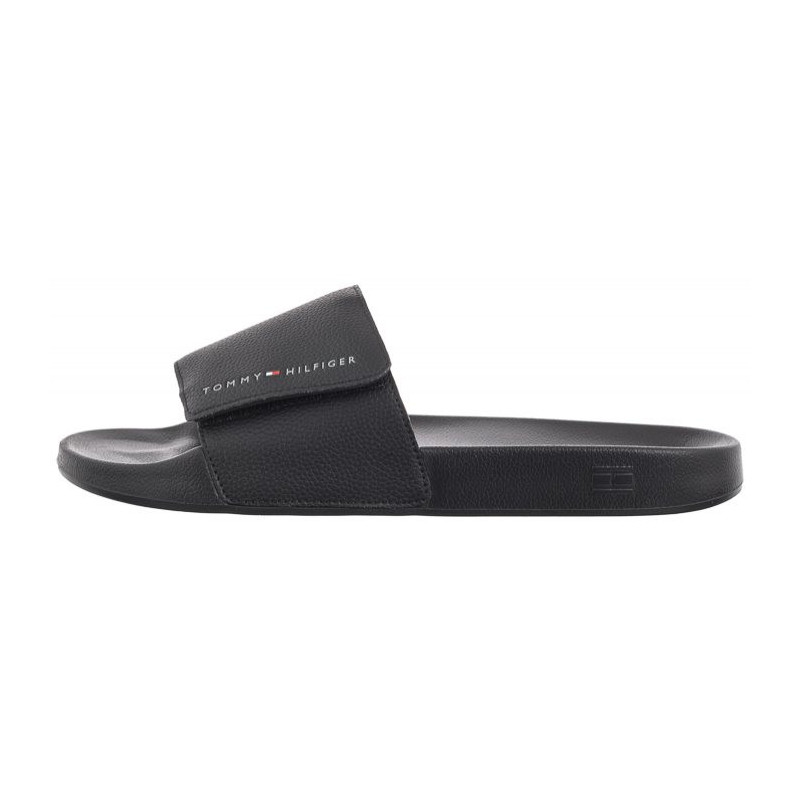 Tommy Hilfiger Strappy Hilfiger Pool Slide Black FM0FM05095 BDS (TH1120-a) čības