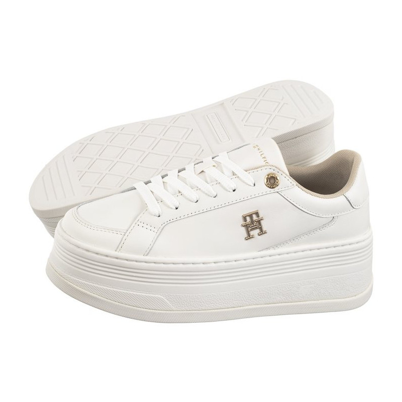 Tommy Hilfiger TH Platform Sneaker Lthr FW0FW08209 YBL Ecru (TH1128-a) sportiniai bateliai