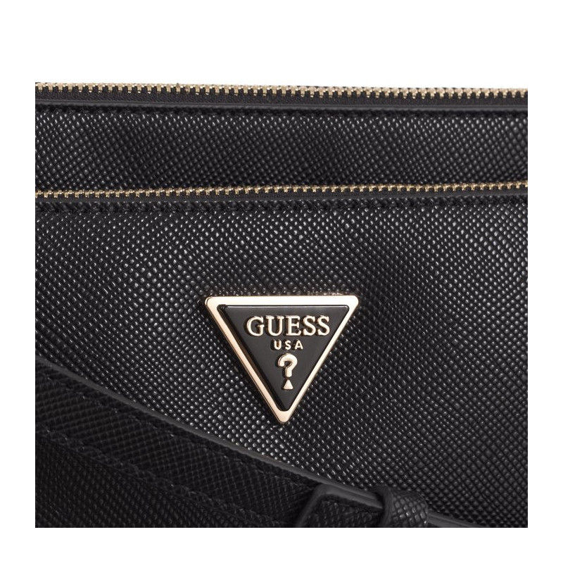 Guess Noelle Dbl Pouch Crossbody HWZG78 79710 Black (GU515-d) handbag