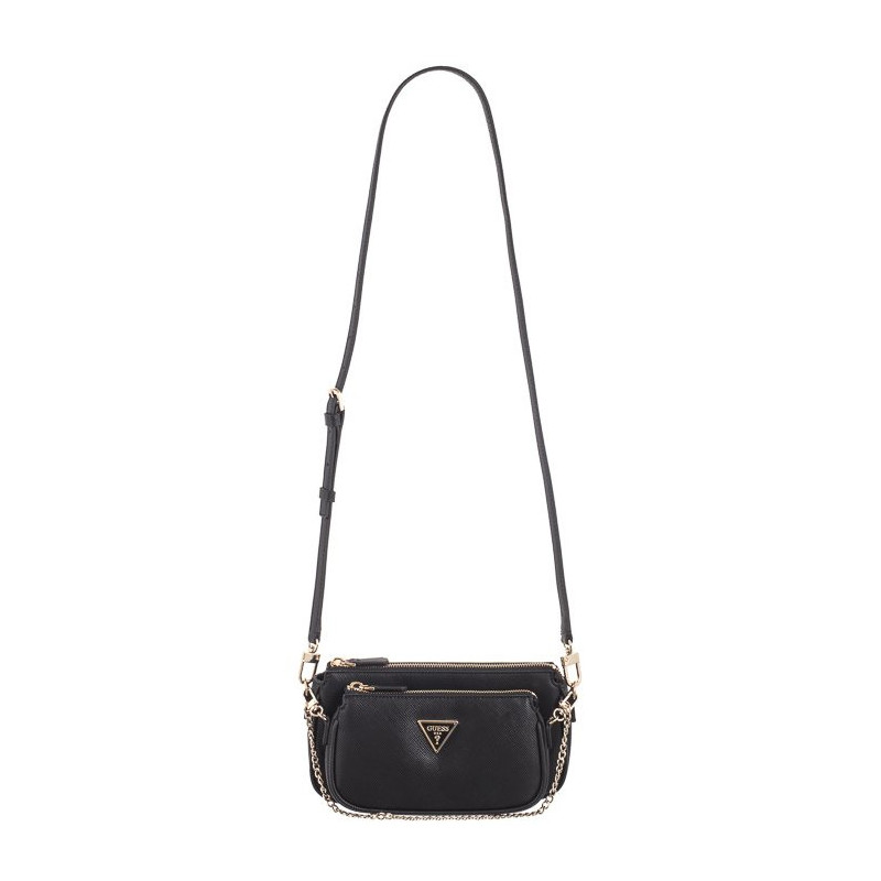 Guess Noelle Dbl Pouch Crossbody HWZG78 79710 Black (GU515-d) handbag