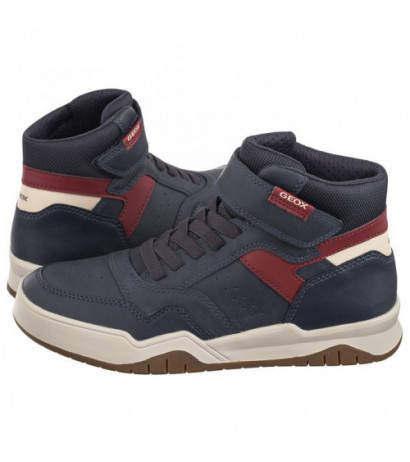 Geox J Perth B. F - Wax.Syn+Nylon Navy/Dk Red J367RF 0MEFU C4244 (GE178-a) sporta apavi