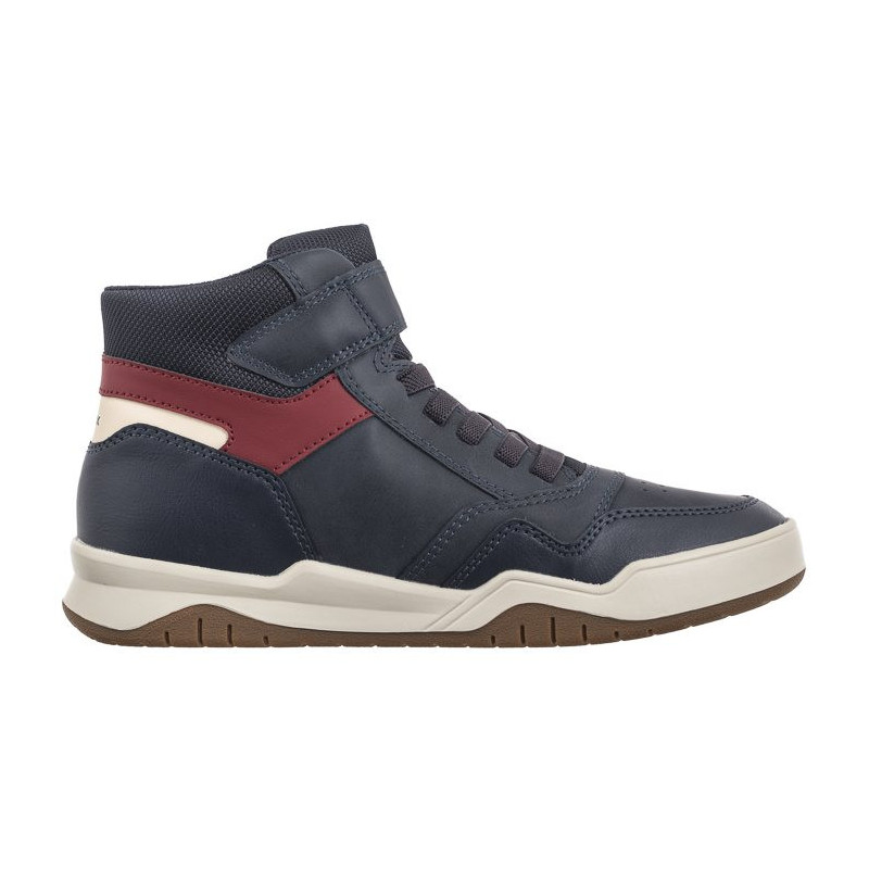 Geox J Perth B. F - Wax.Syn+Nylon Navy/Dk Red J367RF 0MEFU C4244 (GE178-a) sporta apavi