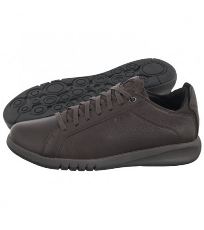 Geox U Aerantis A - Tumb.Lea Coffee U357FA 00046 C6009 (GE186-a) shoes