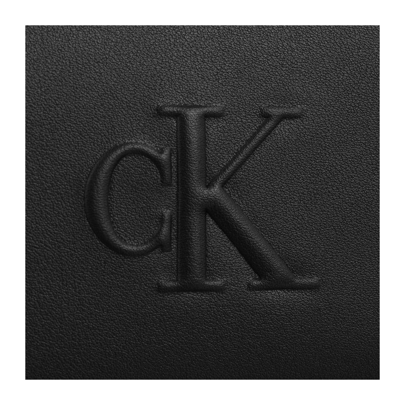 Calvin Klein Sculpted Zip Around Deboss Black K60K612743 BEH (CK539-a) rankinė