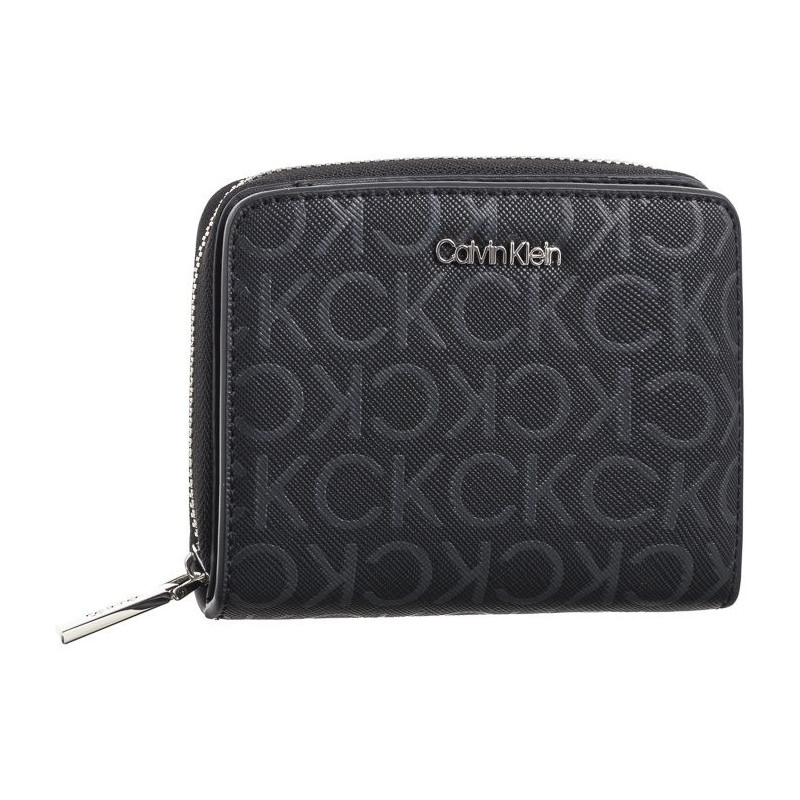 Calvin Klein CK Must MD Zip Around Mono Black Monogram Pu K60K612433 0GM (CK537-a) rokassoma