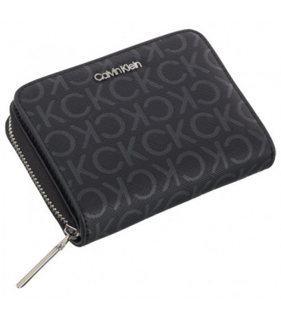 Calvin Klein CK Must MD Zip Around Mono Black Monogram Pu K60K612433 0GM (CK537-a) rokassoma