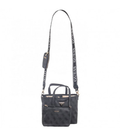 Guess Latona Mini Tote HWSG92 11750 Coal Logo (GU621-b) handbag