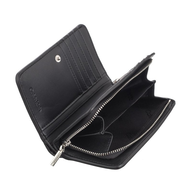 Calvin Klein CK Daily MD Bifold Mono Black Monogram Pu K60K612683 0GM (CK535-a) rankinė