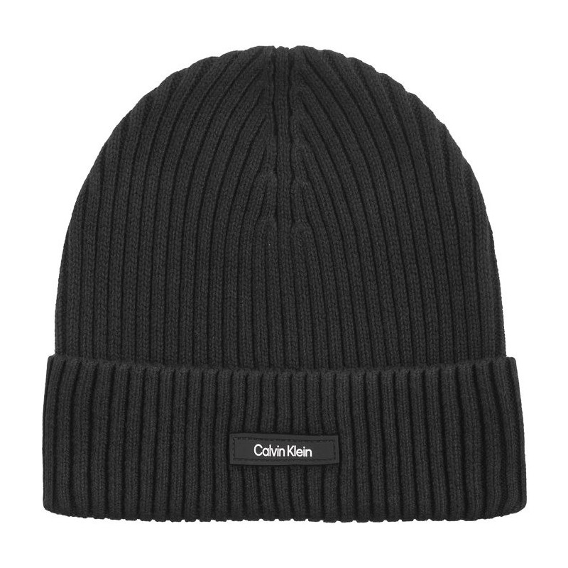 Calvin Klein Classic Cotton Rib Beanie Ck Black K50K512362 BEH (CK540-a) kepurė