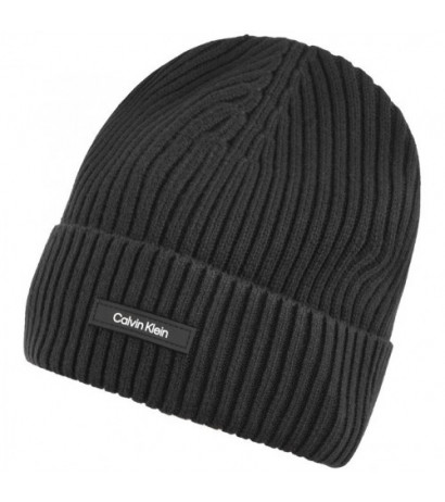 Calvin Klein Classic Cotton Rib Beanie Ck Black K50K512362 BEH (CK540-a) kepurė