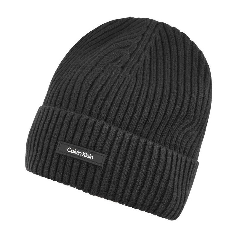 Calvin Klein Classic Cotton Rib Beanie Ck Black K50K512362 BEH (CK540-a) kepurė