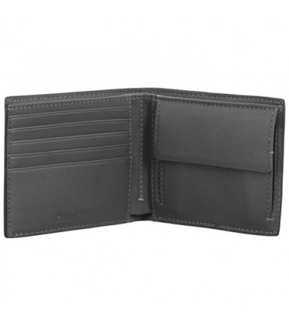 Calvin Klein Clean Esntl Bifold 5CC W/Coin CK Black Palmellato K50K512264 BEH (CK536-a) rokassoma