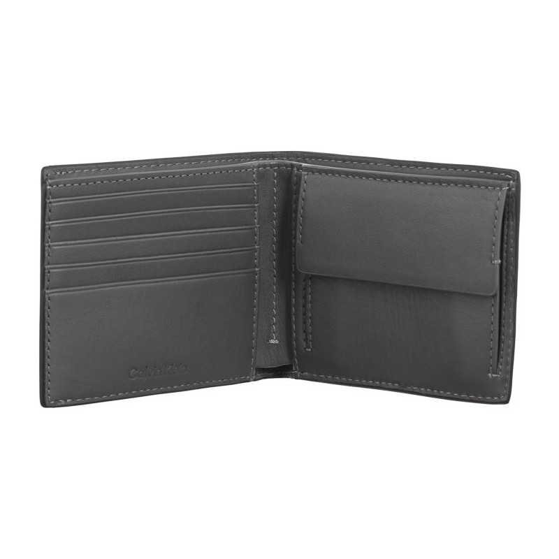 Calvin Klein Clean Esntl Bifold 5CC W/Coin CK Black Palmellato K50K512264 BEH (CK536-a) rokassoma