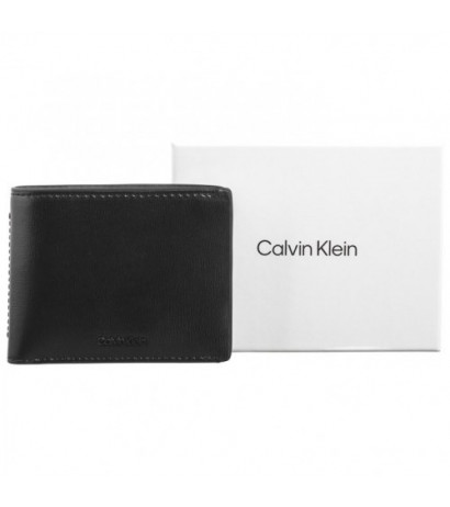 Calvin Klein Clean Esntl Bifold 5CC W/Coin CK Black Palmellato K50K512264 BEH (CK536-a) rokassoma